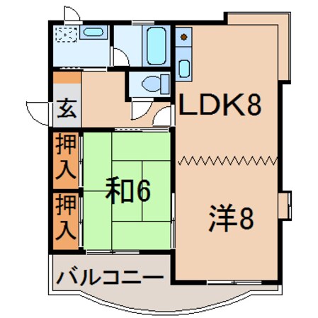 パレス滝山の物件間取画像